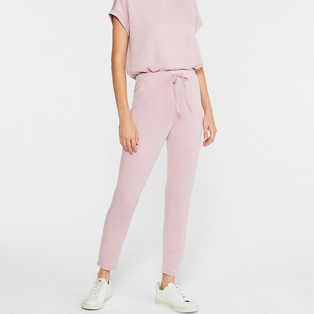 Lou & Grey signature sweatpants, lavender/pink